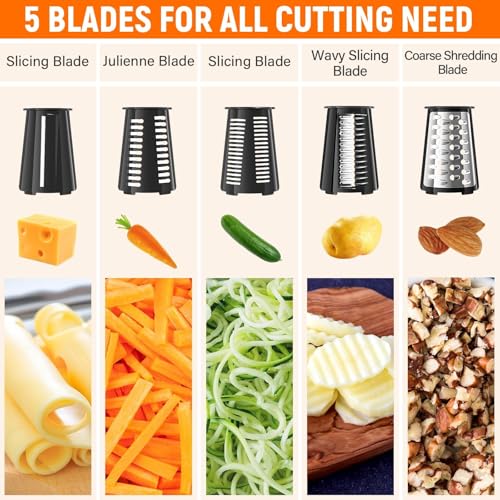 Rotary Cheese Grater Hand Crank (Black)
