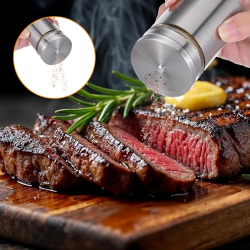 24 Pcs Stainless Steel Spice Jars with Shaker Lids