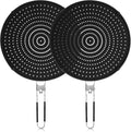 2 Pack Silicone Splatter Screen for Frying Pan