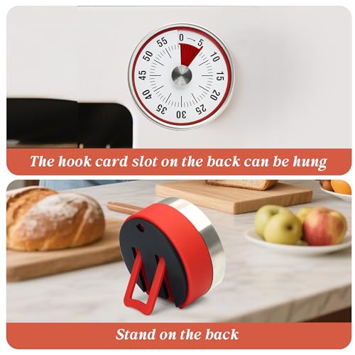 Kitchen Timer for Cooking (Red)