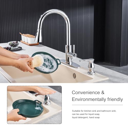 Kitchen Sink Soap Dispenser Chrome (with Hose / Chrome)