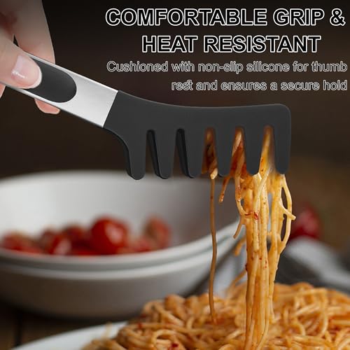 Pasta Tong Spaghetti Tongs (9"-Black)