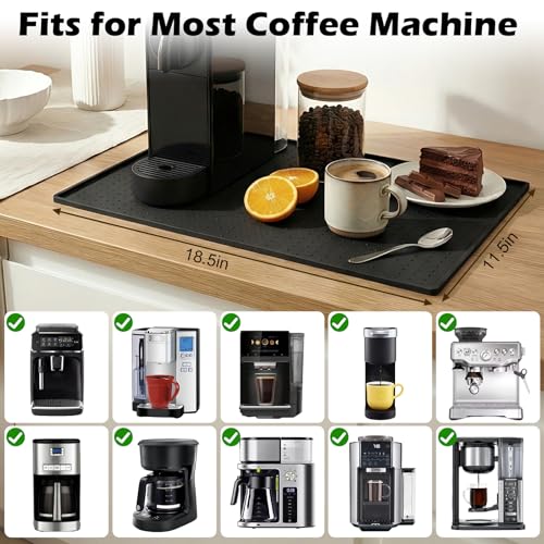Coffee Mat Non (Black / 11.5" x 11.5")