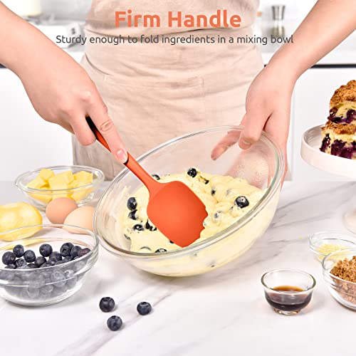 Silicone Spoon Spatula (Orange / 11.38in (spoon spatula))