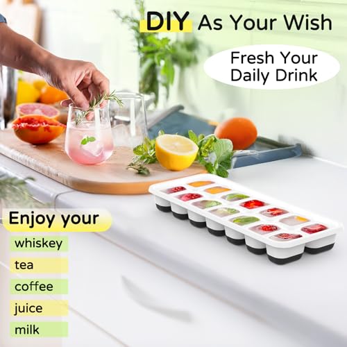 Ice Cube Tray 5 Pack (Black / 5 pcs)