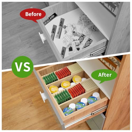 2 Pack Bamboo Tea Bag Organizers (small 2 Pack)
