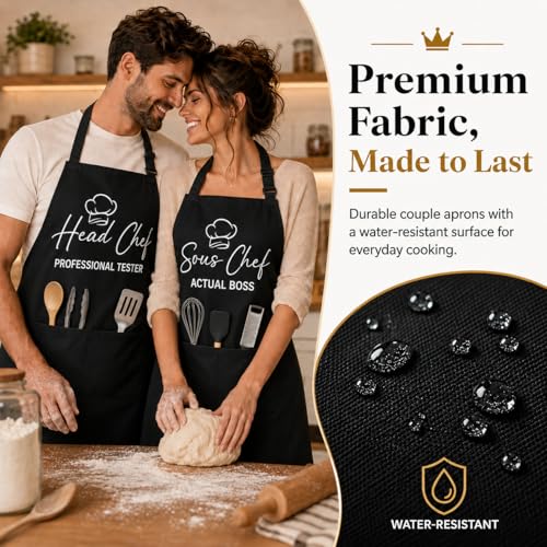 Sous & Head Chef Apron Couple Gifts