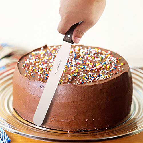 4PCS Cake Decorating Icing Spatula set with 4 (Straight Spatulas 4, 6, 8 & 10 Inch)