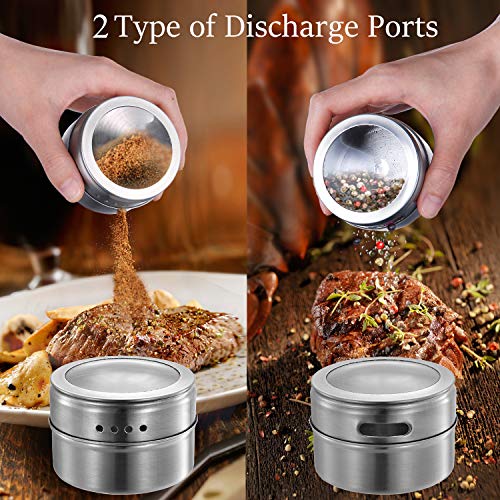 Magnetic Spice Jars (2"x2.5"-12 Pcs)