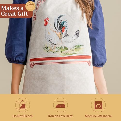 Aprons for women with Pocket 100% Cotton Pack of 1 (027 - Campagne)