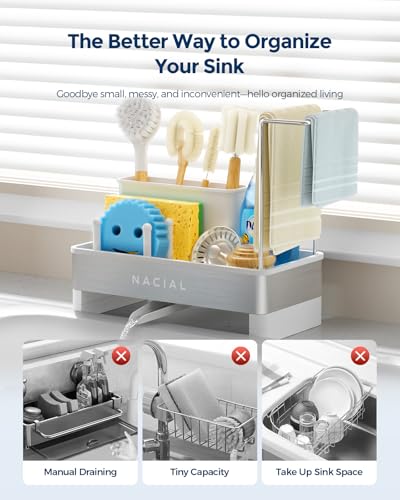Kitchen Sink Organizer (White)