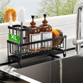 Sponge Holder for Kitchen Sink (Black - 10.62″)