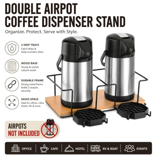 Double Grid Airpot Holder Drip Trays