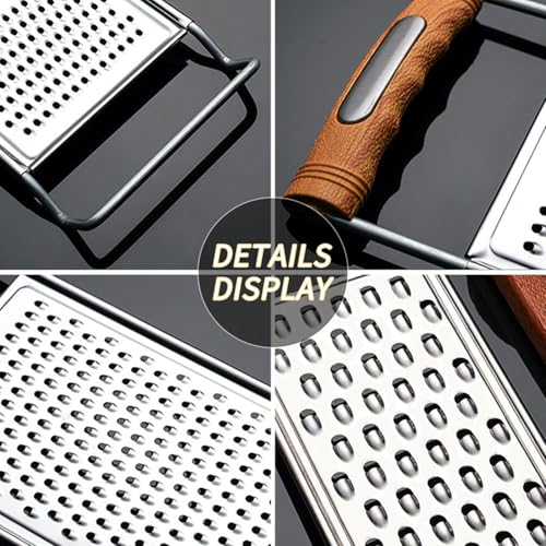 2 Pack Stainless Steel Handheld Grater Set (Coarse Grater&Fine Grater)