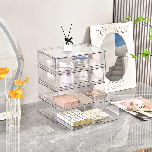 5 Pack Makeup Organizer Stackable