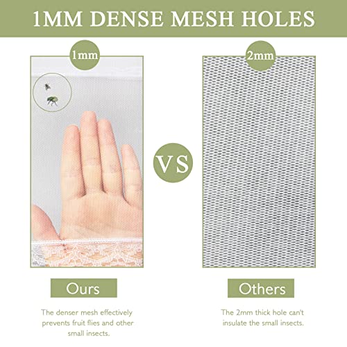 Food Covers Food Tent for Outside Mesh to Keep Bugs away (White-2extralarge)