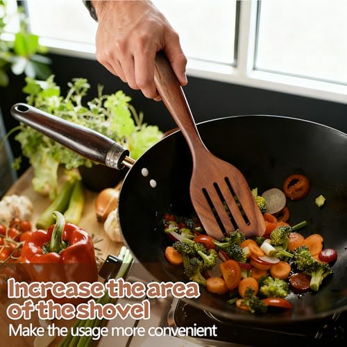 Wooden Spoons for Cooking (10 Piece Natural Wood Color)