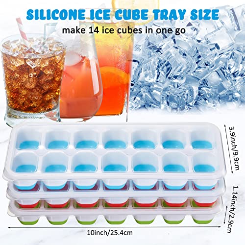 10 Pack Ice Cube Trays with Lids