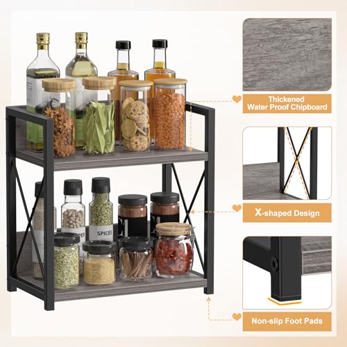 Countertop Shelf Organizer (Medium / Grey)