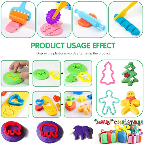 36 Piece Dough Tool Set for Kids Ages 3 (36pcs)