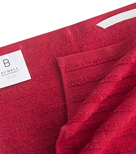Premium Kitchen Towels 6 Pack 100% Cotton (Red / Kitchen Towels - Mixed Styles (6 Pack))