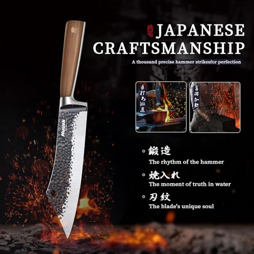 Meat Cleaver 8.3 Inch Japanese Butcher Knife Grilling Gifts for Men (8.3 inches)