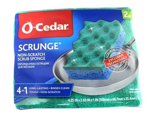 Multi Use Scrunge Scrub Sponge (6 Count (Pack of 3))