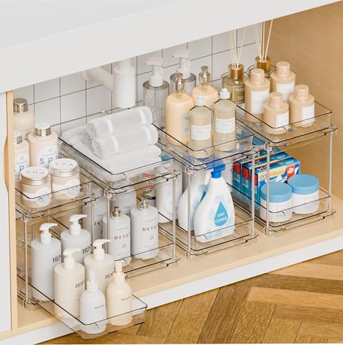 4 Pack Under Sink Organizers and Storage