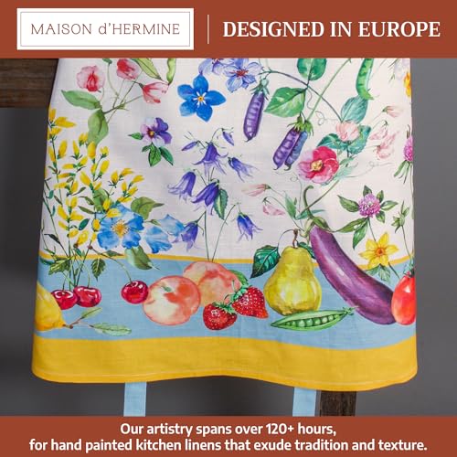 Aprons for women with Pocket 100% Cotton Pack of 1 (042 - Giverny)