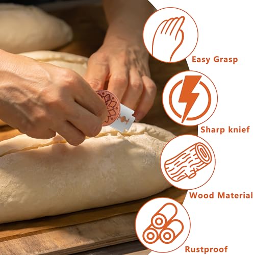 UFO Bread Lame Sourdough Scoring Tool Bread Scorer (A3-Dot flower)