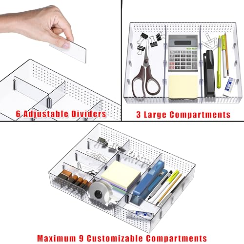 Drawer Organizer Tray (1 Pack / Clear)