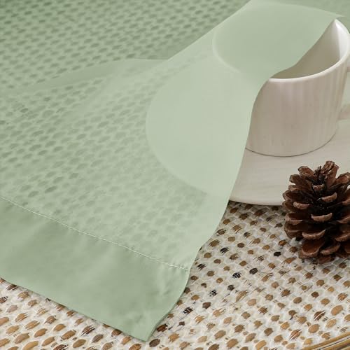 Light Green Sheer Curtains 54 Inches Long 2 Panels (Light Green / 42"W x 54"L (Pack of 2))