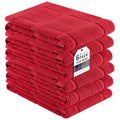 100% Cotton Kitchen Towels 18"x28" (Red / 18 x 28 - 6 Pack)