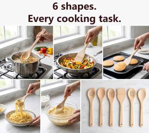 6 Healthy Wooden Spoons For Cooking