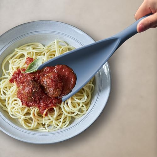 Silicone Cooking Spoon Spatula For Non (Starry Blue_2-PCS)
