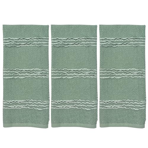 Sage Green Kitchen Hand Dish Towels (Rainah Sage)