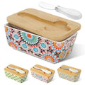 Vintage Ceramic Butter Dish with Lid (Retro-Standard size)