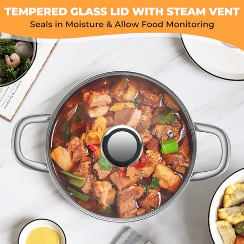 Tri Ply Stainless Steel Stock Pot (8 Quarts)