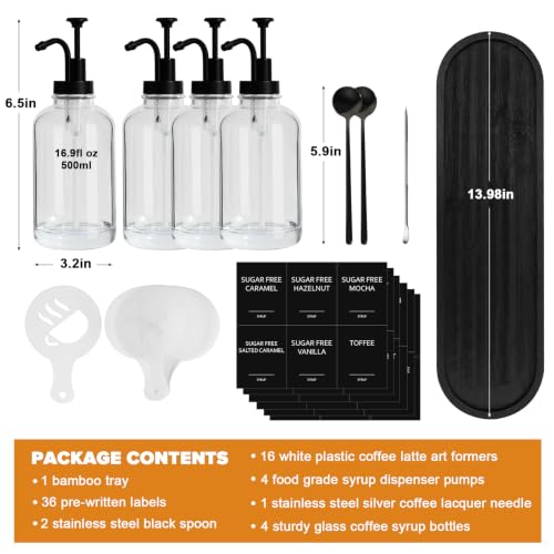 Coffee Bar Accessories (Black / Set of 4)