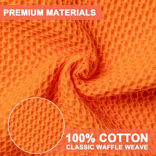 Kitchen Towels 6 (Orange / 12 x 12 - 6 Pack)