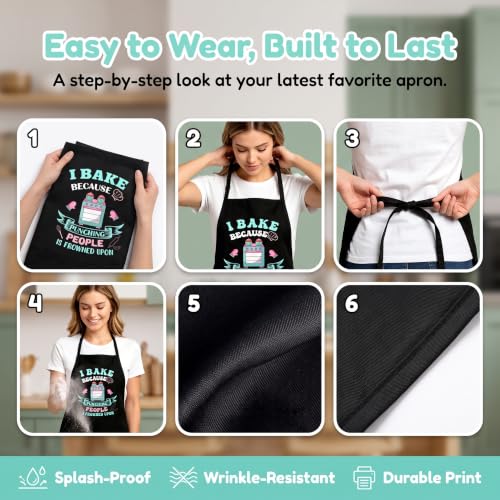 Funny Baking Apron for Women Men (Baking-01)