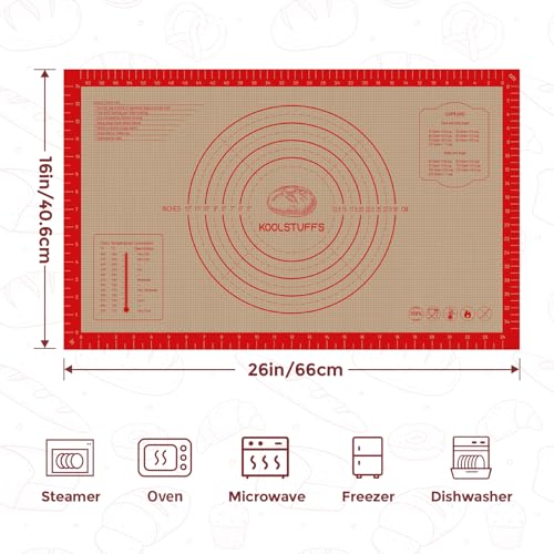 Sourdough Silicone Bread Sling Set with Pastry Mat (Red / 3Pack Pastry Mat＆Bread Sling)
