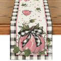 210 GSM Fall Table Runner Home Party Decor 13x72 Inch (13" x 72", Table Runner / Black/Beige/Pink)