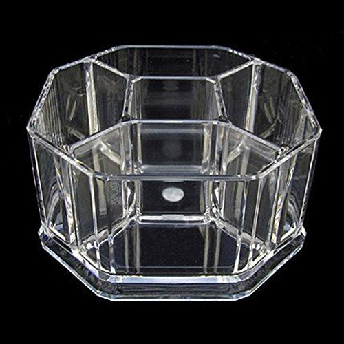 Acrylic Tea Bags Holder Coffee Sugar Bag Case Guest Room Organizer Storage Boxes (L16*W.16*H.8cm)