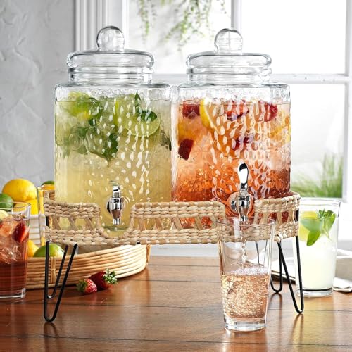 Beverage Dispensers (Clear-Wicker Design)