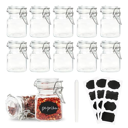 12 Pack Glass Jars with Airtight Lids