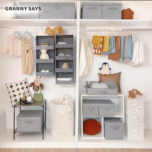 3 Shelf Hanging Closet Organizer (3-shelf Ash Gray / 1-Pack)