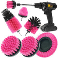 8 Pcs Drill Brush Attachment Set (Pink)