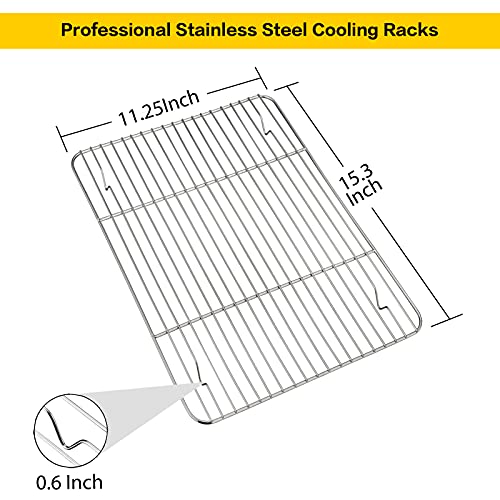 Baking Cooling Rack Set of 2 (15.3''x11.25'')