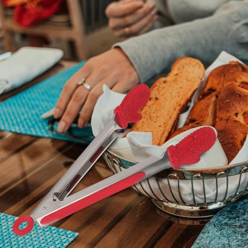 Stainless Steel Tongs with Silicone Tips